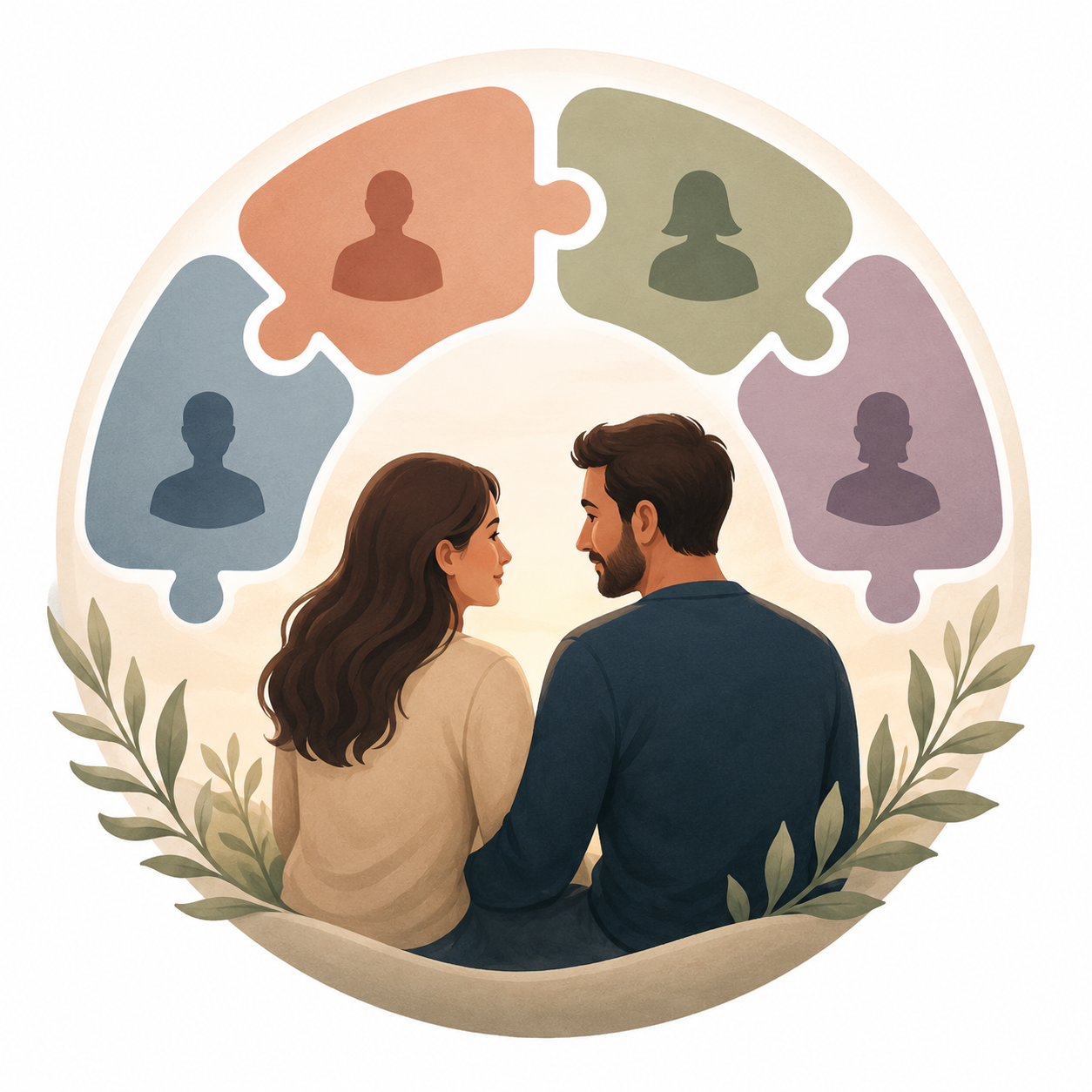 Couple strengthening emotional connection and understanding attachment styles in a healthy relationship.